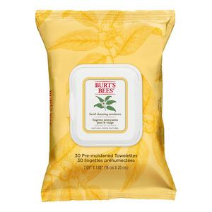 Burt's Bees Facial Cleansing Towelettes White Tea Extract - 30 stk.