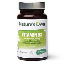 Natures Own Vitamin D3 vegan 60 tab.