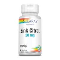 Solaray Zink Citrat 20 mg - 60 kaps.