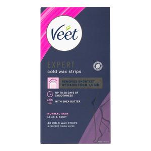 Veet Easy-Gel Wax Strips Body & Legs - 40 stk.