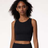 Nordic-wellness Crop Top - Black - S