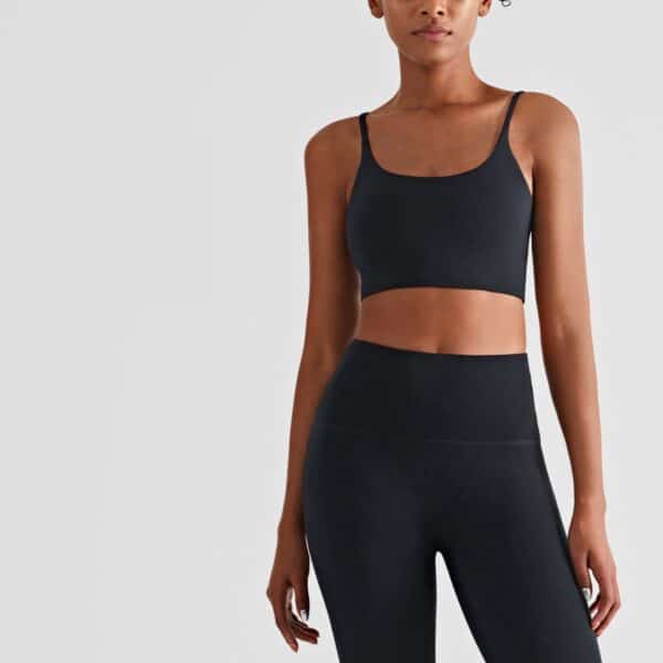 Nordic-wellness Cropped Top & Leggings - Black - S